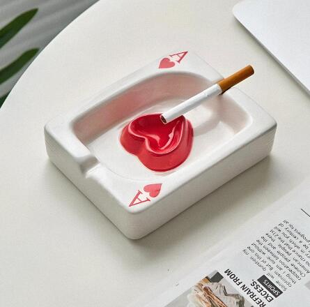 Ceramic Cards Ashtray