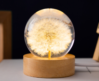 Flower Crystal Ball Night Light
