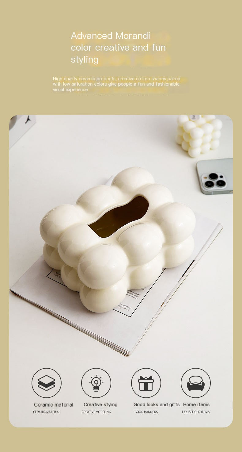 Minimalist Cotton Candy Tissue Box