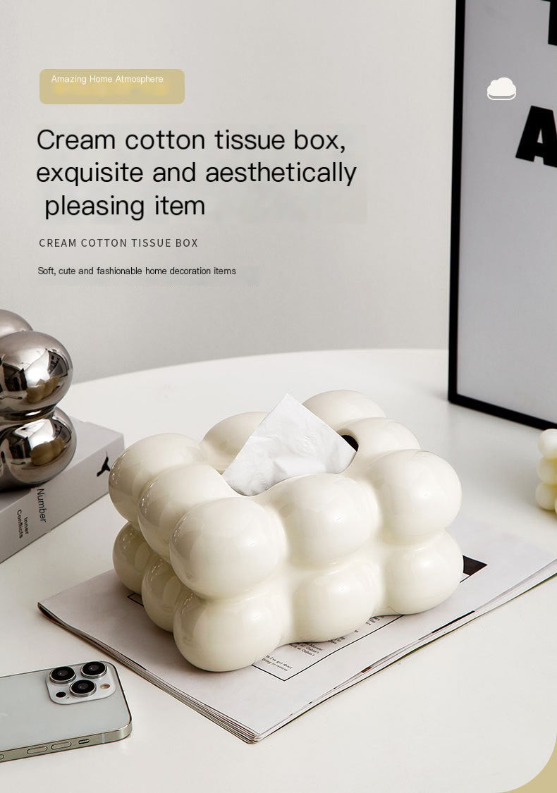 Minimalist Cotton Candy Tissue Box