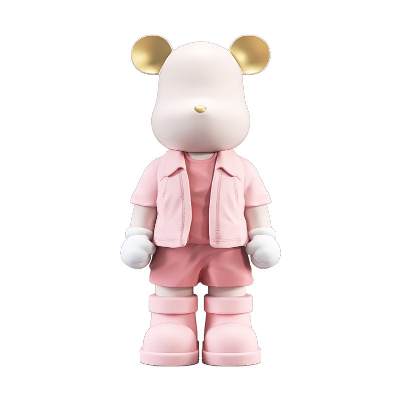 Large Violent Bear Figurine