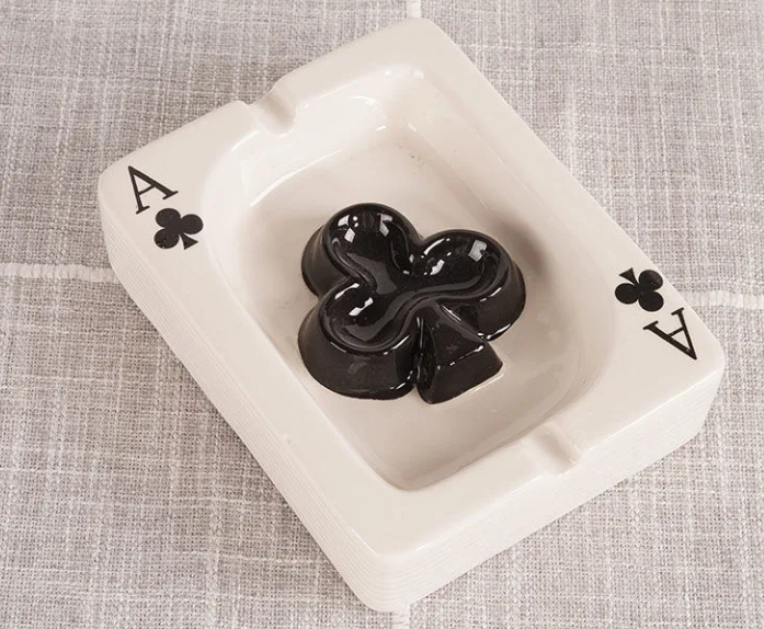 Ceramic Cards Ashtray