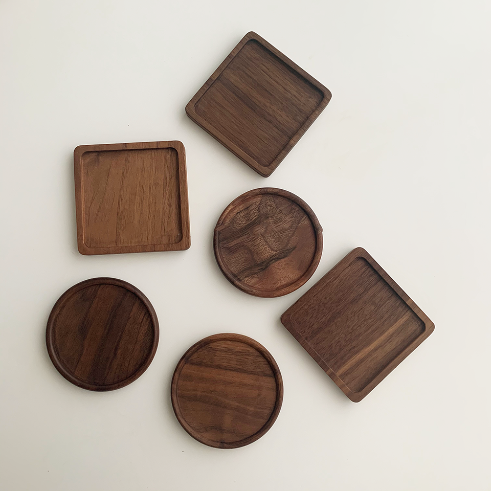 Japanese Walnut Wooden Coaster