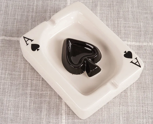 Ceramic Cards Ashtray