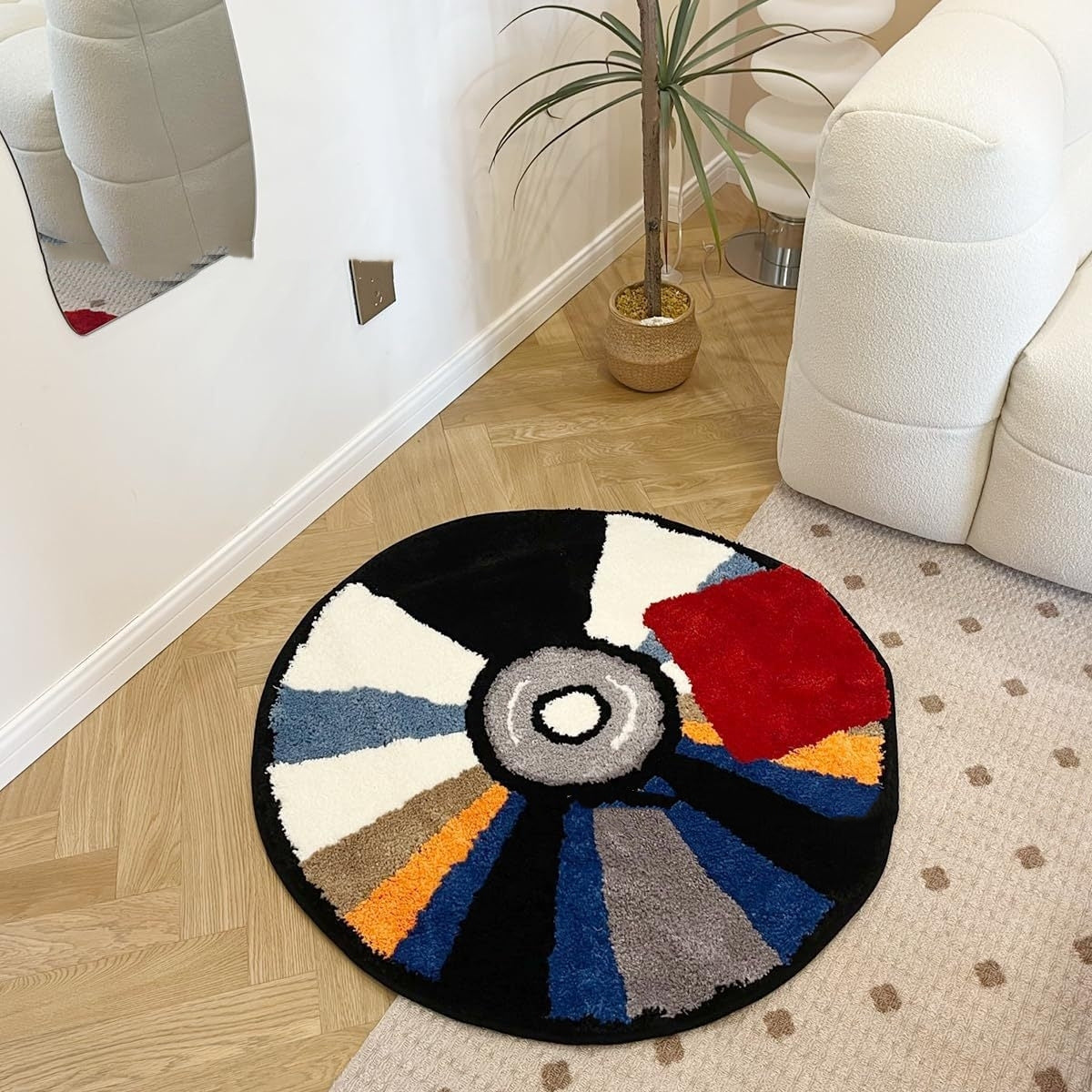 Round CD rug
